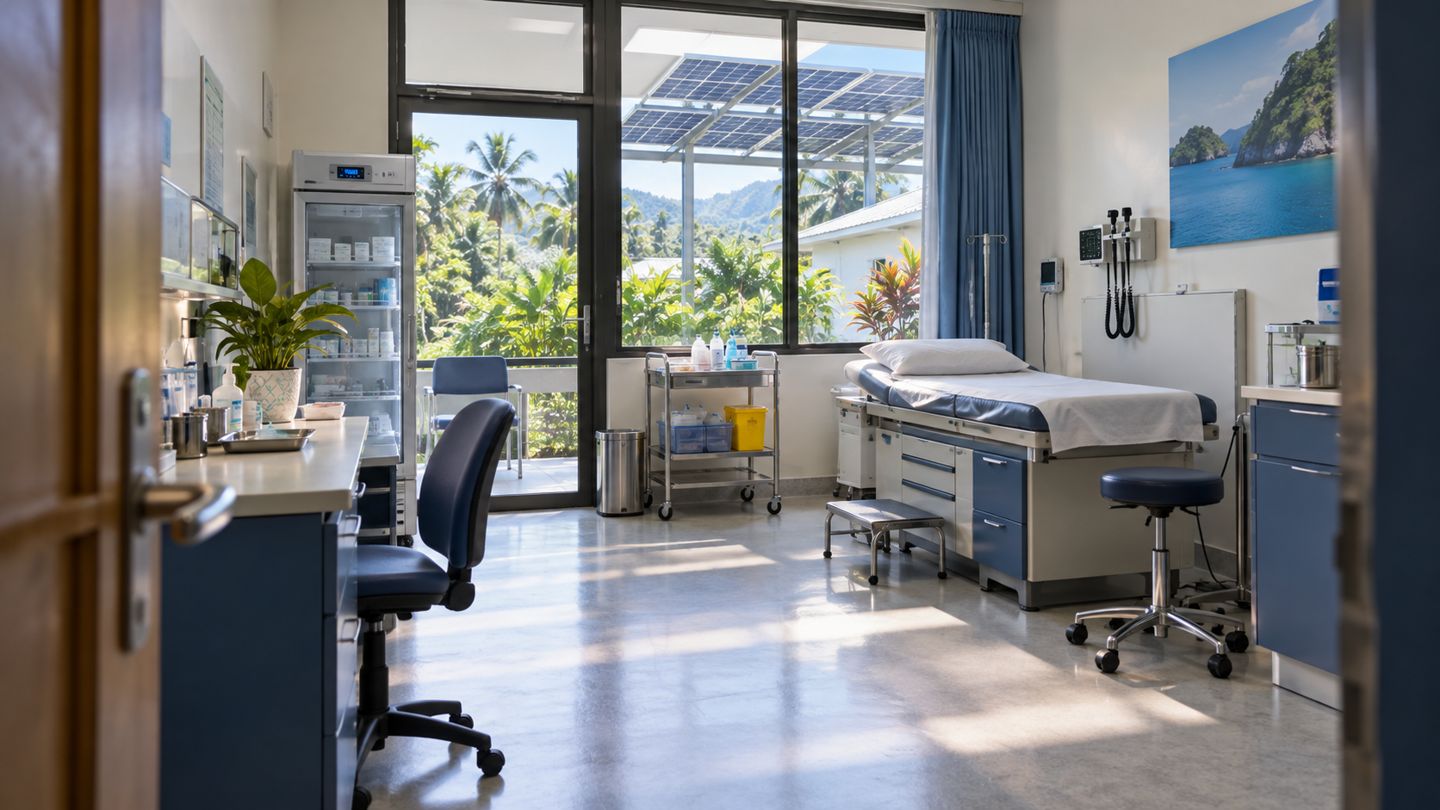 Illustrative report health energy scene; not a documented NEC deployment
